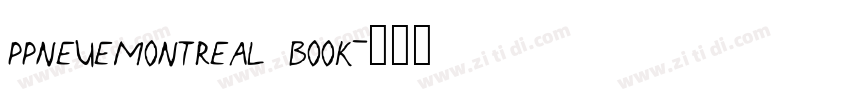 ppneuemontreal book字体转换